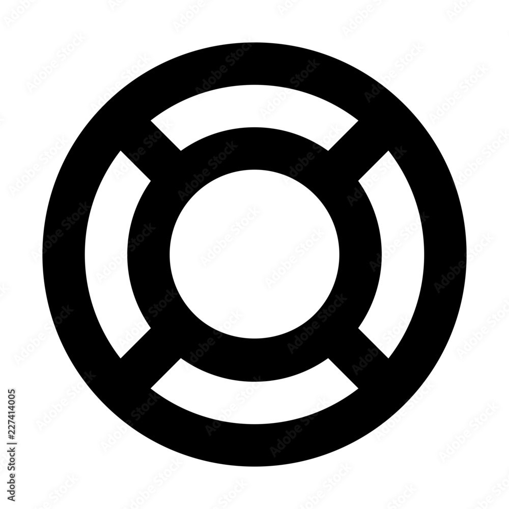 Rescue Support Help Lifesaver Pen Gui Web vector icon Rescue Support Help Lifesaver Pen Gui Web vector icon