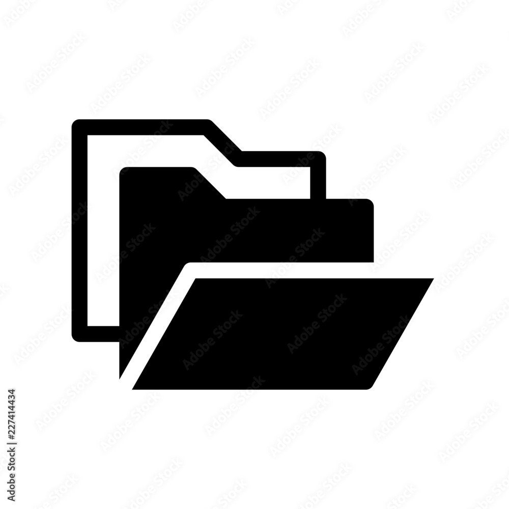 Reopen Folder File Open Operating System vector icon Reopen Folder File Open Operating System vector icon
