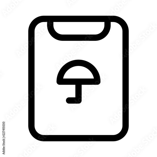 Report Umbrella Security Protect Protection Secure vector icon