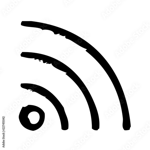 Rss Feed Communicate Broadcast News Television Newscast vector icon