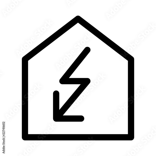 Power House Ecology Nature Environmental Protection Reserve Energy vector icon