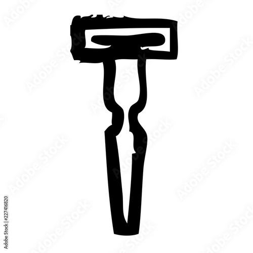 Razor Hairdresser Barber Coiffeur Haircutter vector icon