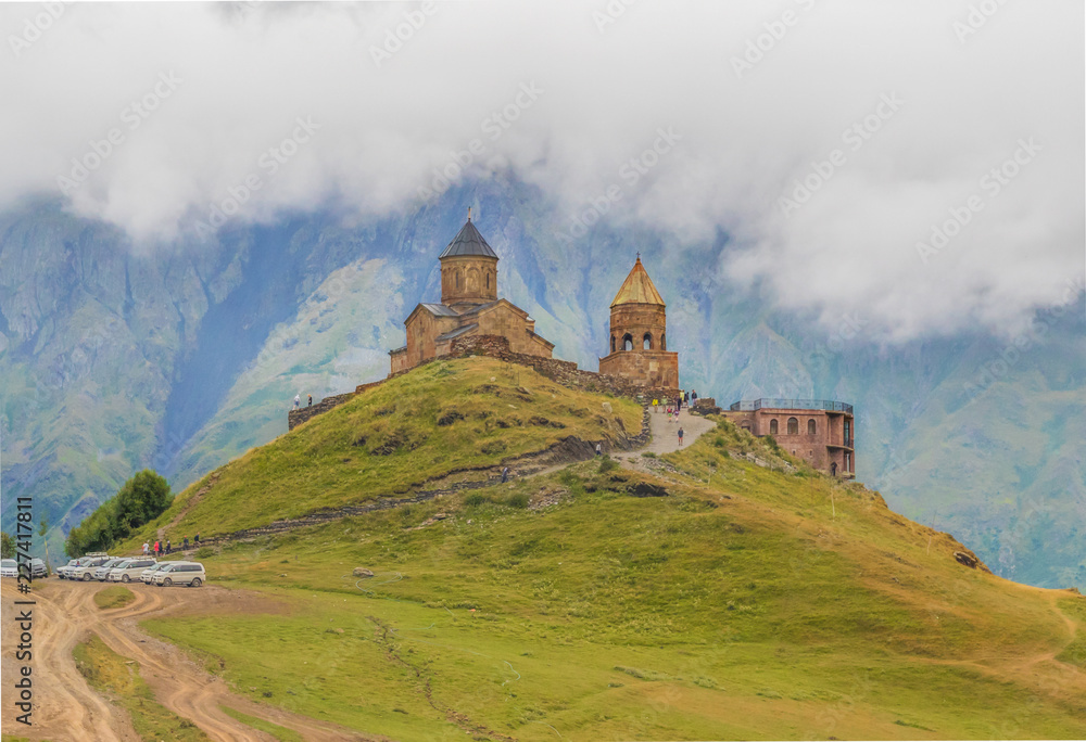 The Mtskheta-Mtianeti region is one of the most impressive exemple of the Georgian stunning beauty. Here on the picture the Gergeti Trinity Church, an amazing 14th Century church above Stepantsminda