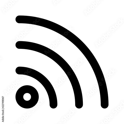 Rss Feed Communicate Broadcast News Television Newscast vector icon