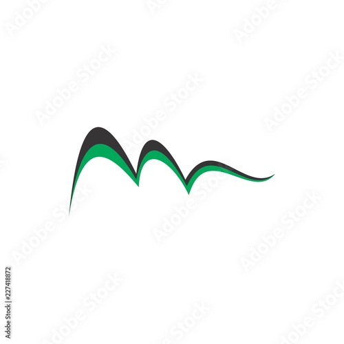 M logo letter design © drijimedia