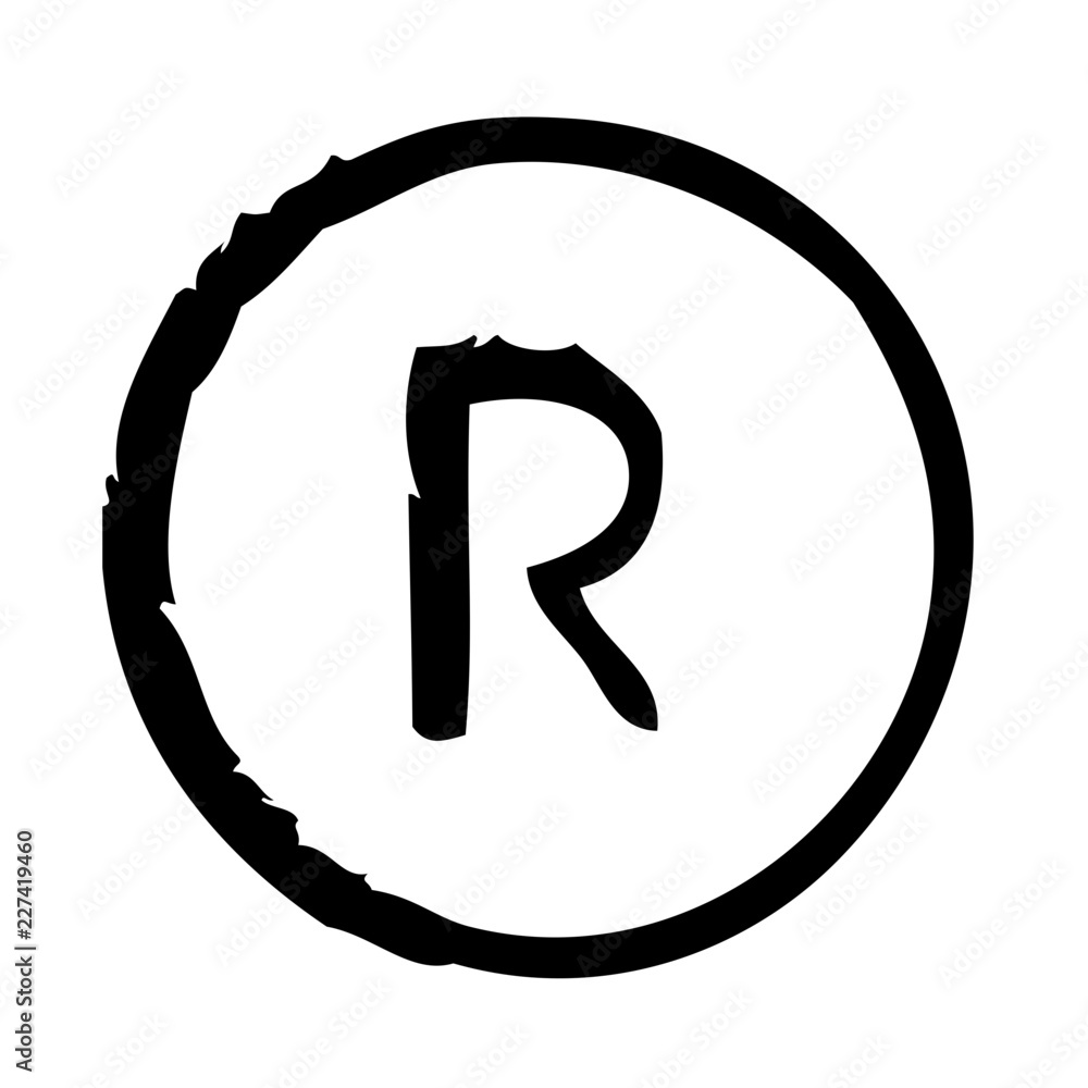 Rights Reserved License Software Footer vector icon Rights Reserved License Software Footer vector icon