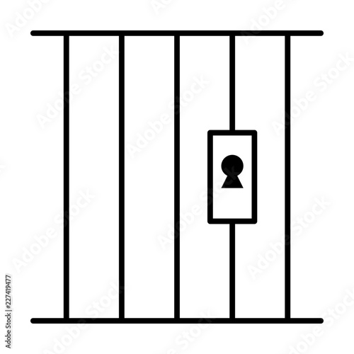 Prison Lawyer Judge Judgement Law vector icon