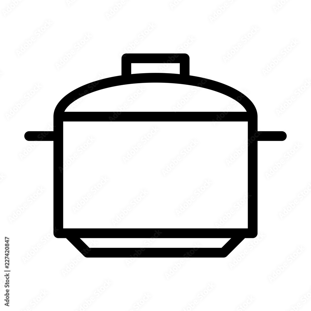 Pot Kitchen Restaurant Food Cooking Meal vector icon Pot Kitchen Restaurant Food Cooking Meal vector icon