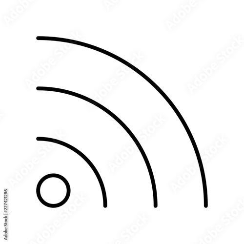 Rss Feed Communicate Broadcast News Television Newscast vector icon