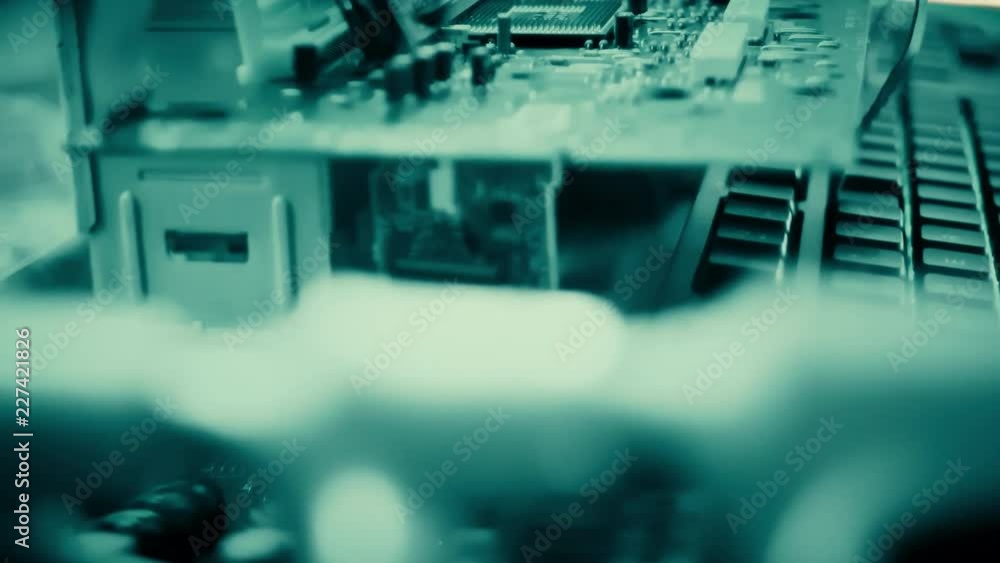 Hacker computer hardware, cyber attack concept Hacker computer hardware, cyber attack concept