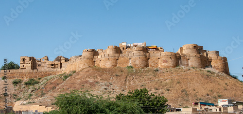 The mighty fortified bastions of the old Jaisalmer town on the edge of the Thar desert