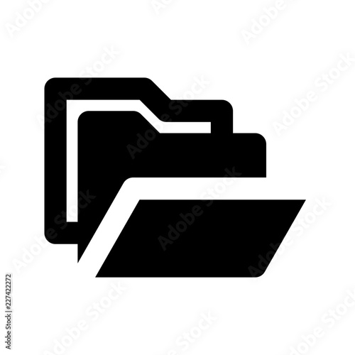 Reopen Folder File Open Operating System vector icon