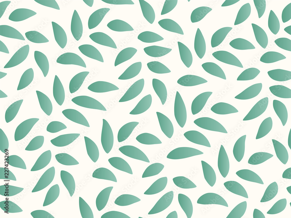 Soft Leaves Pattern. Endless Background. Seamless Soft Leaves Pattern. Endless Background. Seamless