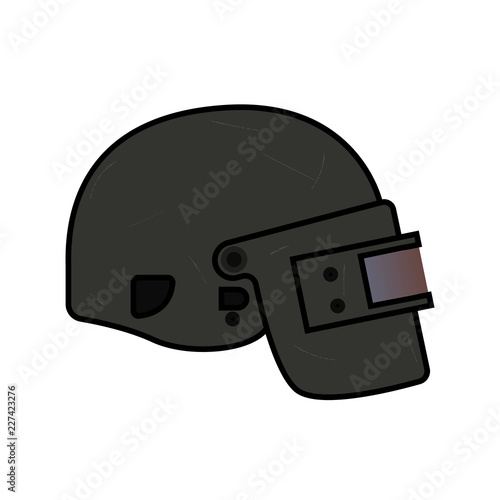 Helmet Level 3 From Pubg Flat Style Icon Logo Vector Helmet From Playerunknown S Battleground Cartoon Illustration Stock Vector Adobe Stock