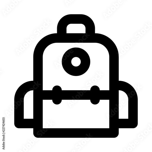School Bag Education School Learning Creation Culture vector icon