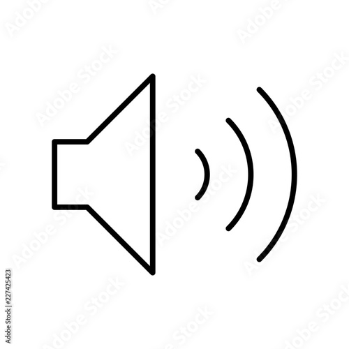 Speaker Interface UI UX Software App vector icon