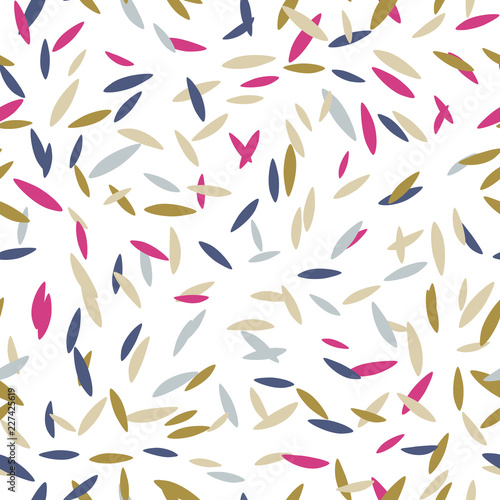 Vector organic seamless abstract background  freehand doodles pattern.