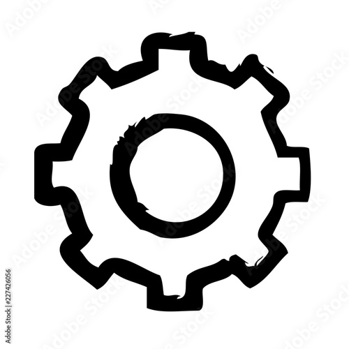 Settings Gearwheel Mechanic Wheel Configuration vector icon