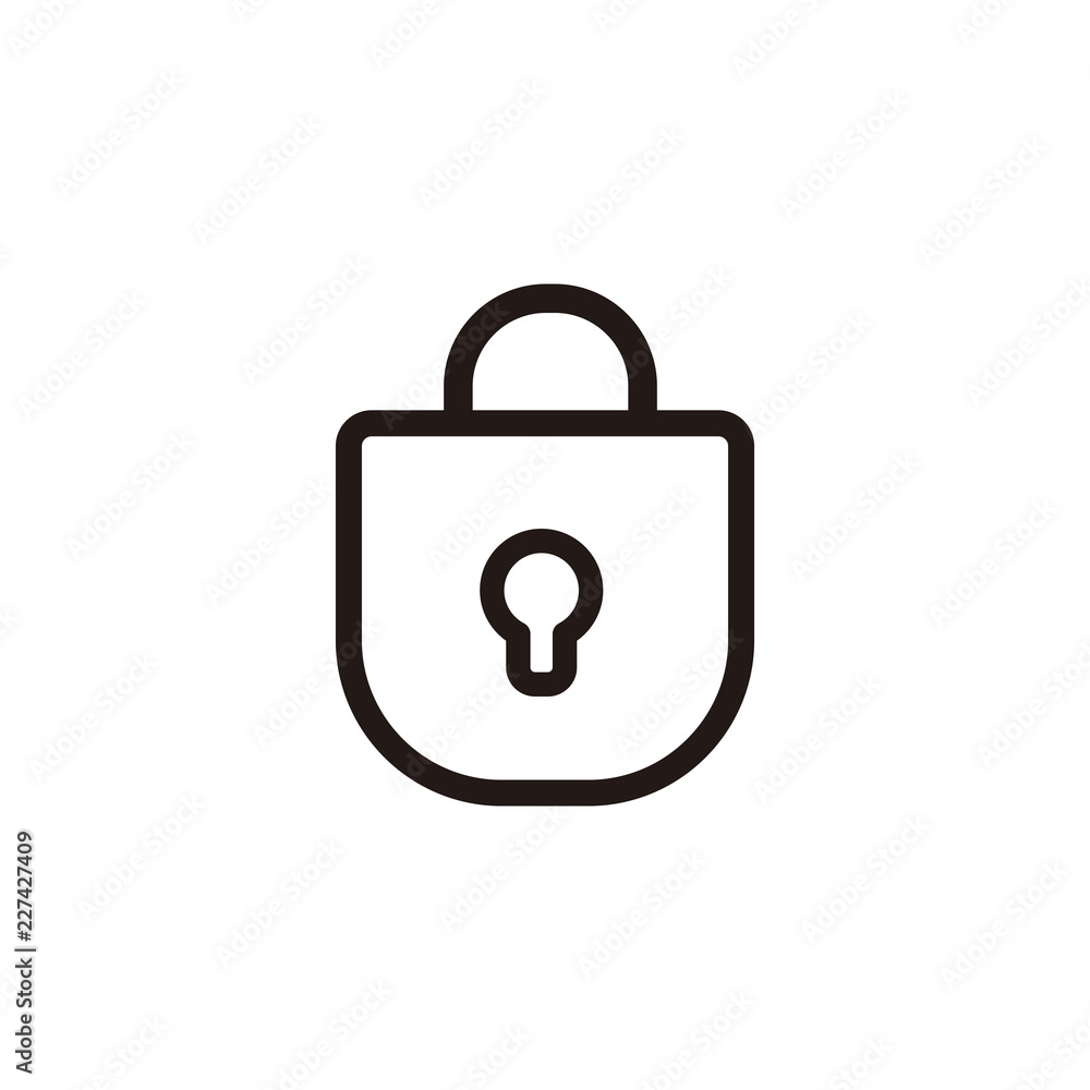 Lock icon vector Lock icon vector