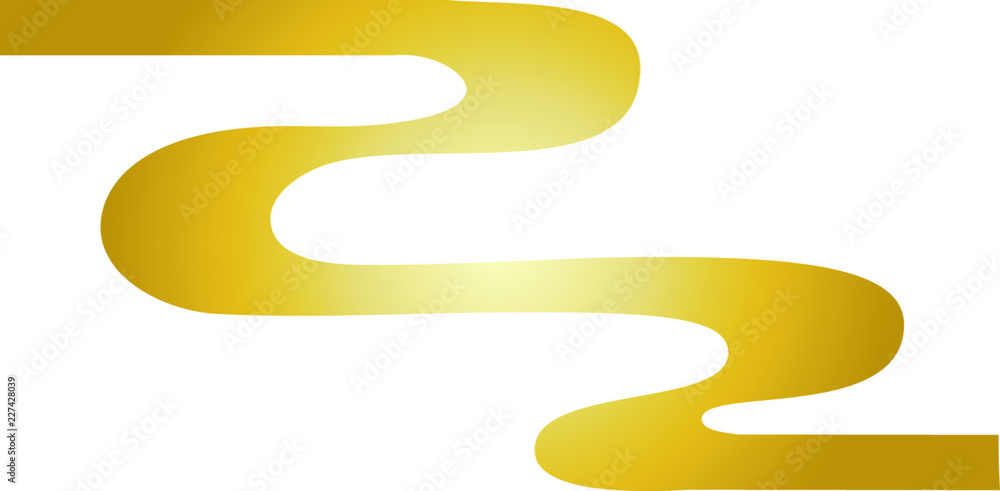 Gold Abstract curve design Gold Abstract curve design