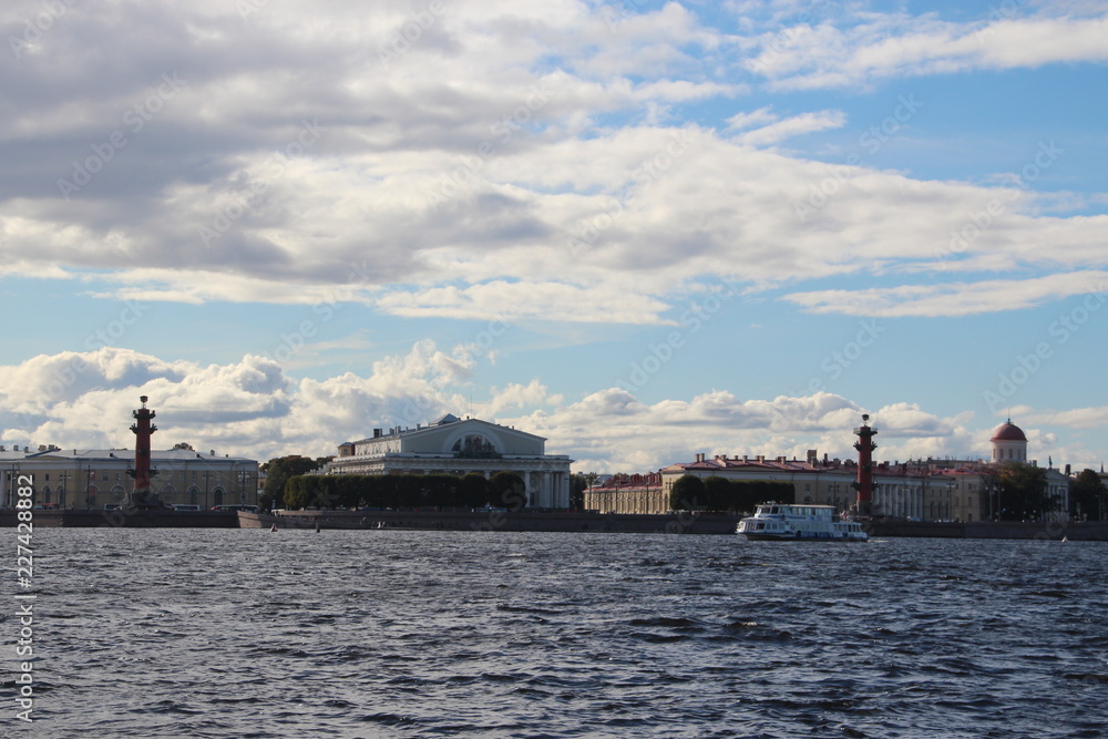 River , Canal and bridge in Saints Petersburg .Russia