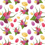 Colorful flower background pattern
