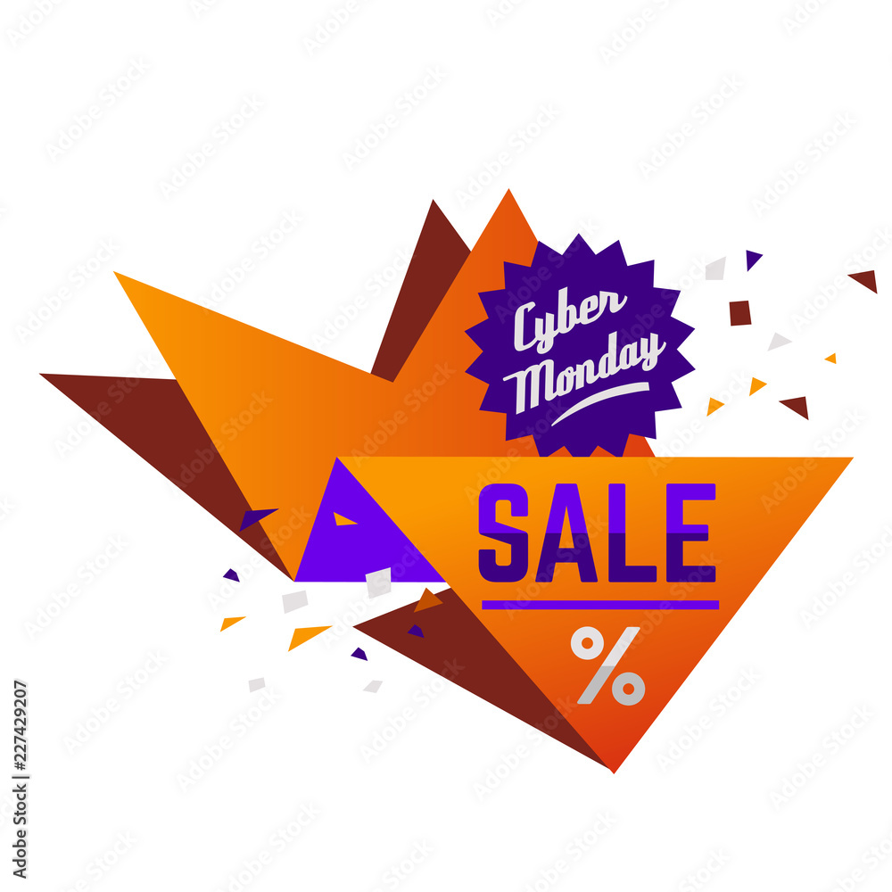 Fototapeta premium Cyber Monday Super Sale advertising deals poster
