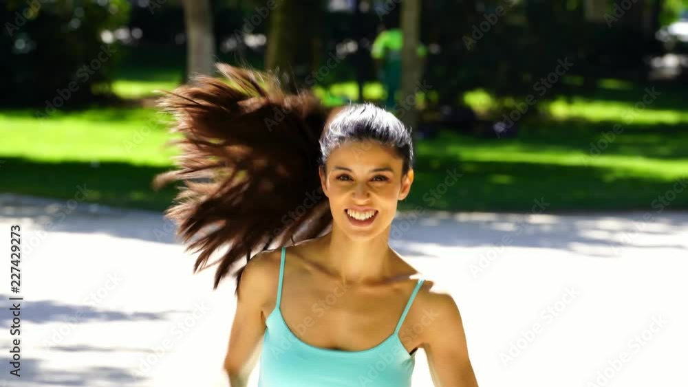 young attractive and happy runner woman in Autumn sportswear running and training on jogging outdoors workout in city park with trees and yellow leaves in fitness and healthy lifestyle concept young attractive and happy runner woman in Autumn sportswear running and training on jogging outdoors workout in city park with trees and yellow leaves in fitness and healthy lifestyle concept
