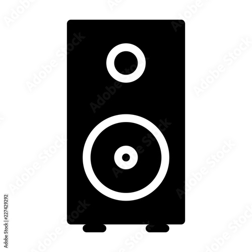 Speaker Computer Hardware Digital Device Electronics vector icon
