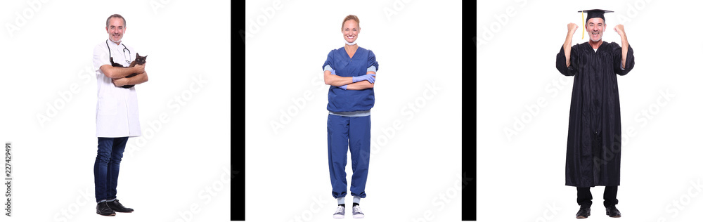 People with different professions People with different professions