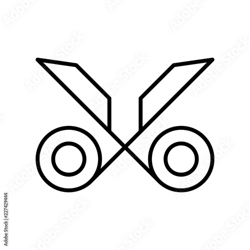 Scissors Hairdresser Barber Coiffeur Haircutter vector icon