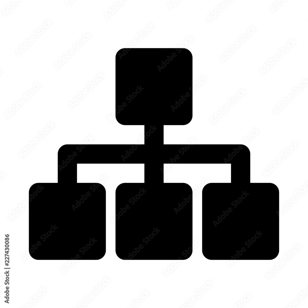 Sitemap Hierarchy Web Organigram Structure vector icon Sitemap Hierarchy Web Organigram Structure vector icon