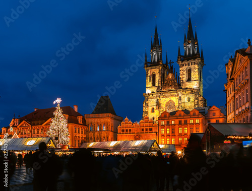 Christmas market on the Oldtown square in Prague