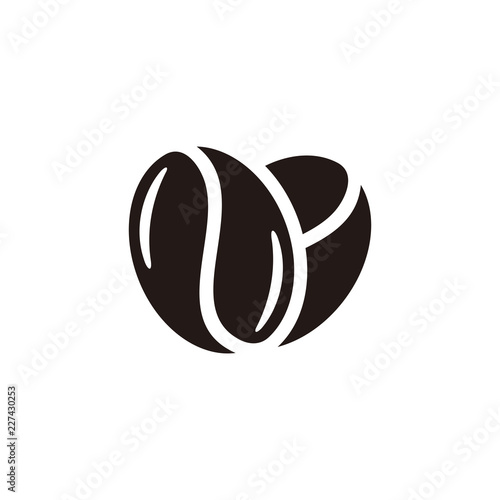 Coffee  coffee bean icon symbol
