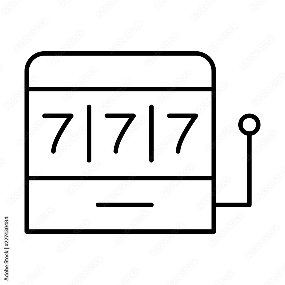 Slot Machine Casino Gambling Game Gambling House vector icon Slot Machine Casino Gambling Game Gambling House vector icon