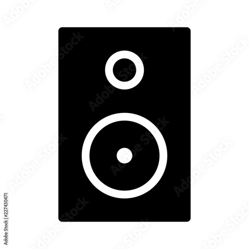 Speaker Music Technology Devices Equipment Automation Big Data vector icon