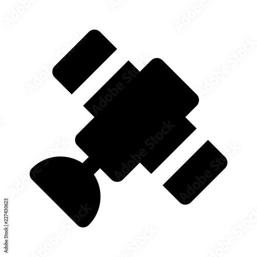 Satellite Broadcast News Television Newscast vector icon