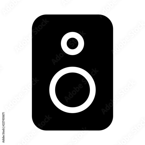 Speaker Media Multimedia Electronics Hardware vector icon