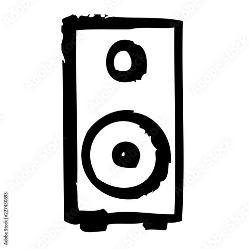 Speaker Computer Hardware Digital Device Electronics vector icon