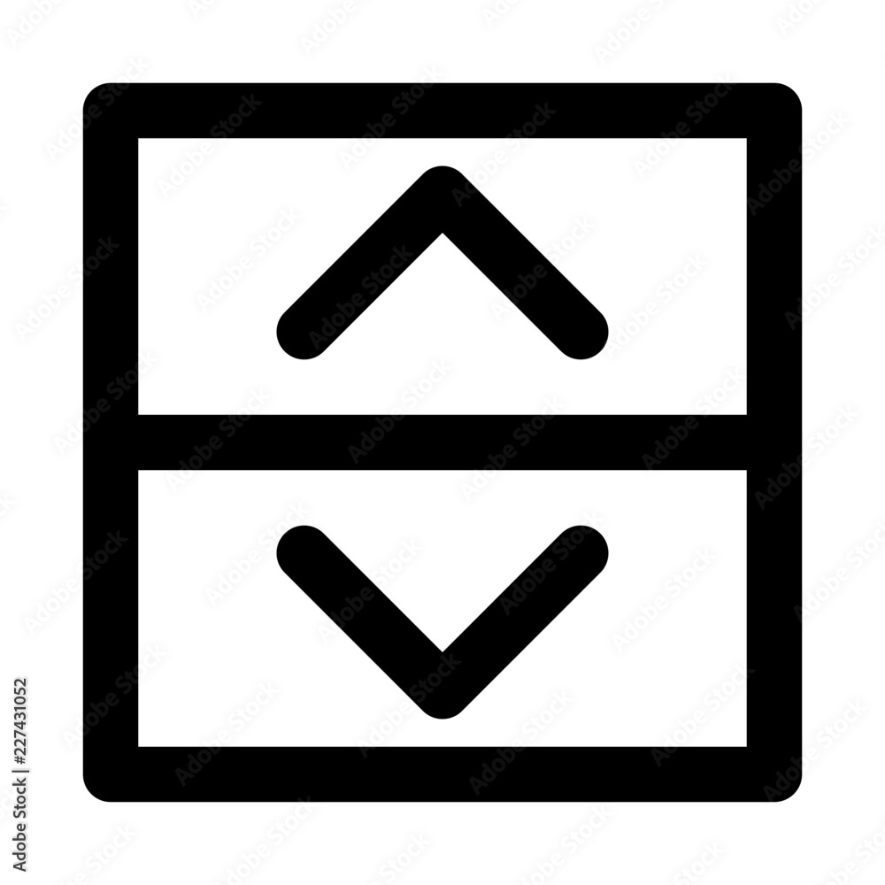 Scroll Interface App Gui Software Buttons vector icon Scroll Interface App Gui Software Buttons vector icon