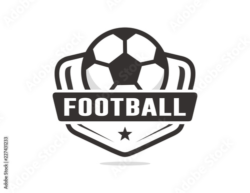 Football soccer logo template