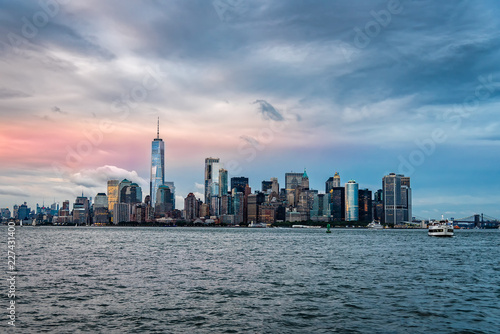 Skyline and waterfront of New York City