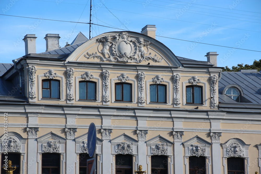 old building in Saint-Petersburg Russia