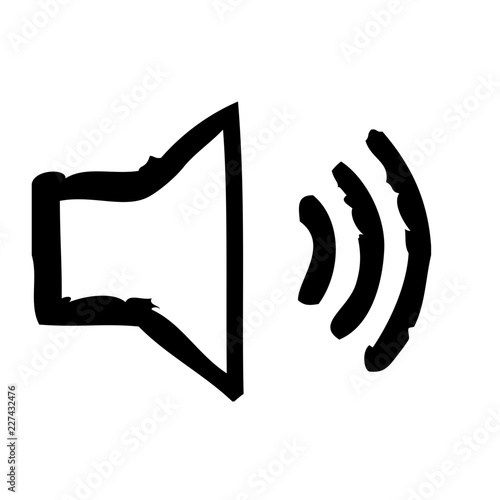 Speaker Volume Loud Computer Interface User Program vector icon