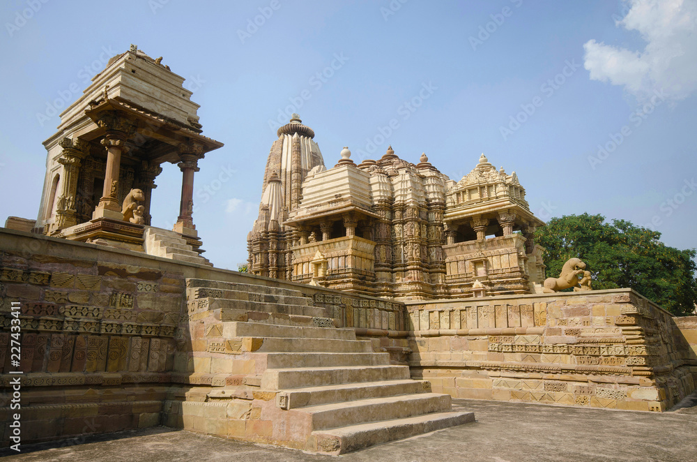 DEVI JAGDAMBA TEMPLE, Facade - South East View, Western Group, Khajuraho, Madhya Pradesh, UNESCO World Heritage Site