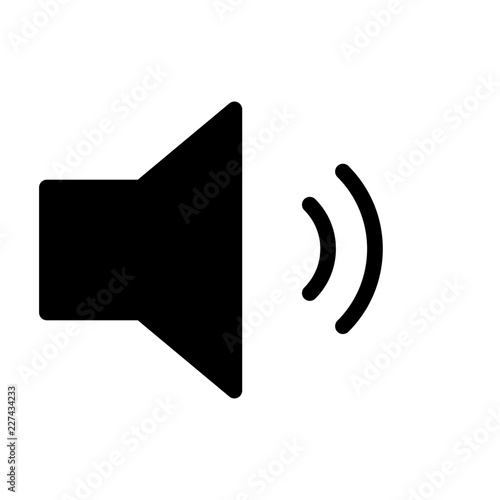 Speaker Volume Mid Computer Interface User Program vector icon