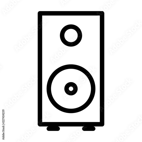 Speaker Computer Hardware Digital Device Electronics vector icon