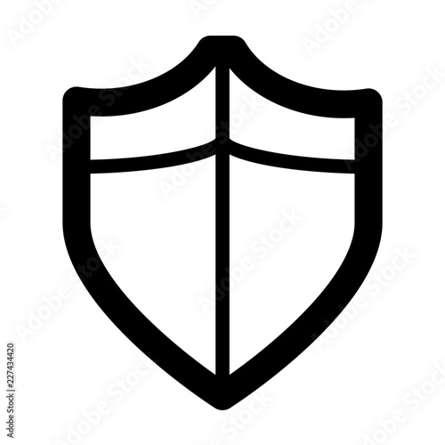 Shield Security Safety Protect Lock Shield vector icon