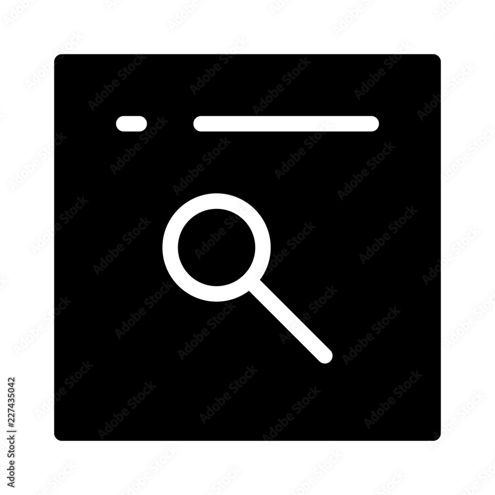 Search App Magnify Project Management Business Office Working vector icon Search App Magnify Project Management Business Office Working vector icon