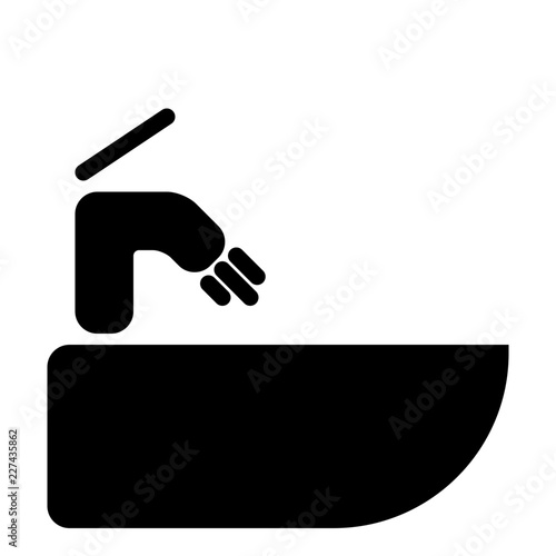 Sink Hairdresser Barber Coiffeur Haircutter vector icon